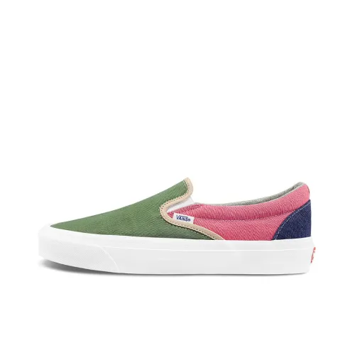 GEOFF MCFETRIDGE x Vans Slip On Vault OG LX Low Топ Скейтборд Кроссовки Унисекс Синий Розовый