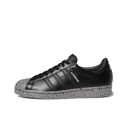 Adidas Originals SUPERSTAR Low Топ Скейтборд Кроссовки Унисекс Черный