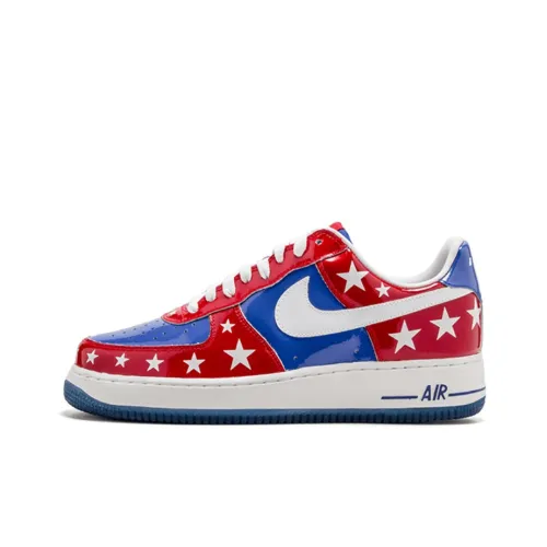 Nike Air Force 1 All Star Slip-Resistant Low Top Скейтборд Кроссовки Мужские Красный Синий Белый 2006