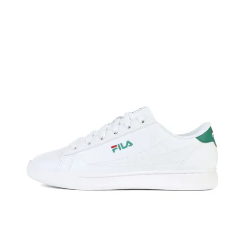 FILA Court Low Топ Скейтборд Кроссовки Унисекс Белый Зеленый Корейский стиль