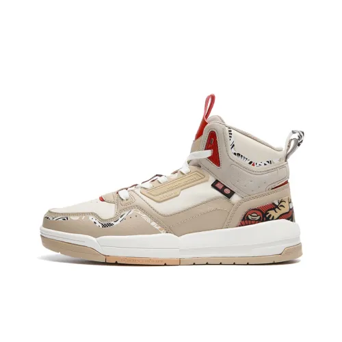 XTEP Высокие кроссовки для скейтбординга мужские чайный белый