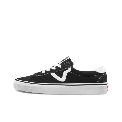 Vans Sports Low Топ Скейтборд Кроссовки Унисекс Черный Белый