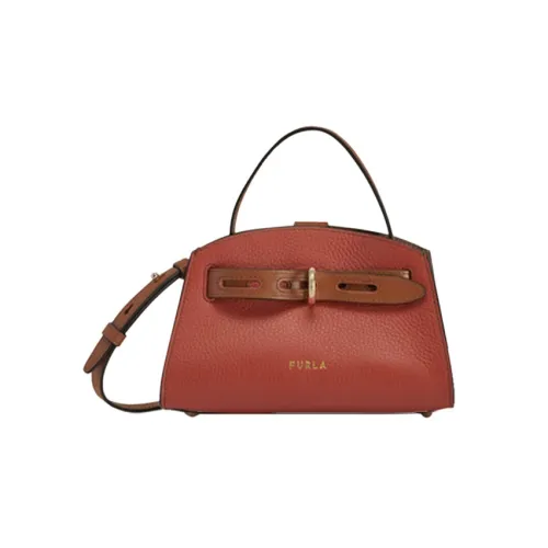 Furla Margherita Collection Кожа Сумка-купол Сумка через плечо Сумка Мини Женская Корица