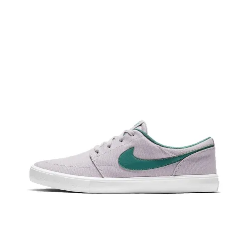Nike SB Portmore II Solar CNVS Low Скейтборд Кроссовки Унисекс Серый
