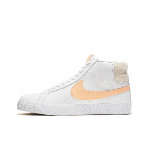 Nike Blazer Non Bottom Легкий MID Топ Скейтборд Кроссовки Женские Персиково-розовый