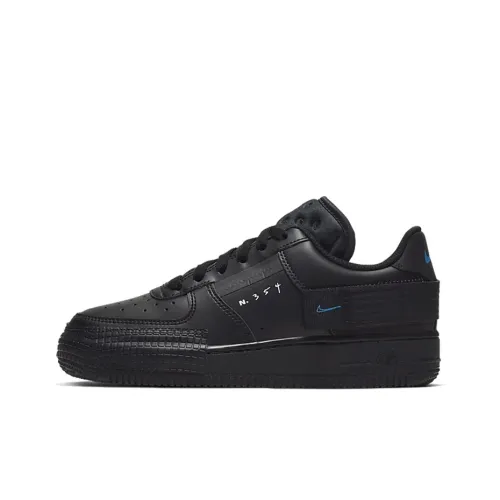 Nike Air FORCE 1 Low Top Скейтборд Кроссовки Женские Pure Black
