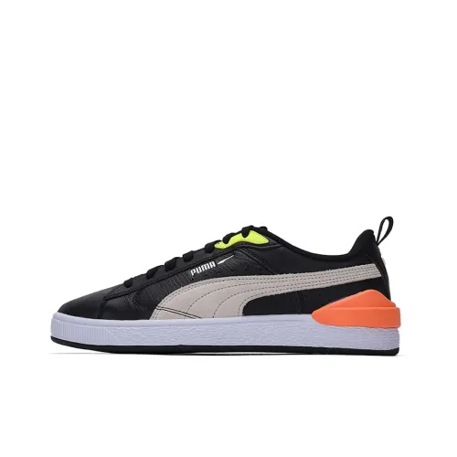 PUMA Suede Bloc LTH Устойчивые к истиранию Низкие Кроссовки для скейтбординга Унисекс Черный Оранжевый