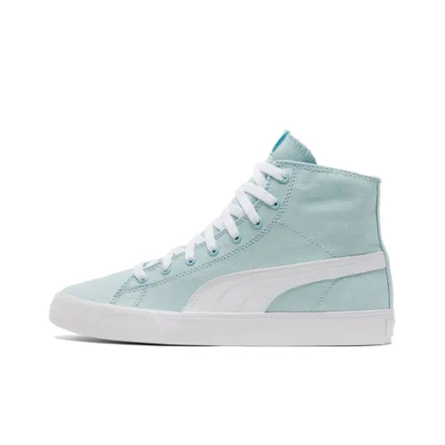 PUMA Bari MID High Топ Скейтборд Кроссовки Унисекс Белый Синий