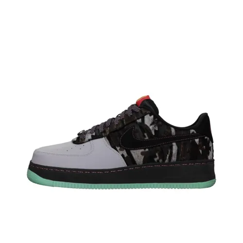 Nike Air Force 1 Год OF The Лошадь Противоскользящие Низкие Кроссовки для скейтбординга Мужские Черные Золотые