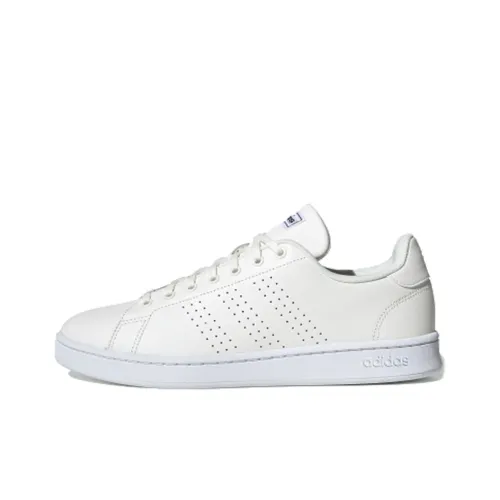 Adidas Neo ADVANTAGE Slip-resistant Abrasion-resistant Low-top Skateboard Shoes Unisex Milk White Adidas Neo ADVANTAGE Противоскользящие Износостойкие Низкие Кеды для Скейтбординга Унисекс Молочно-белые