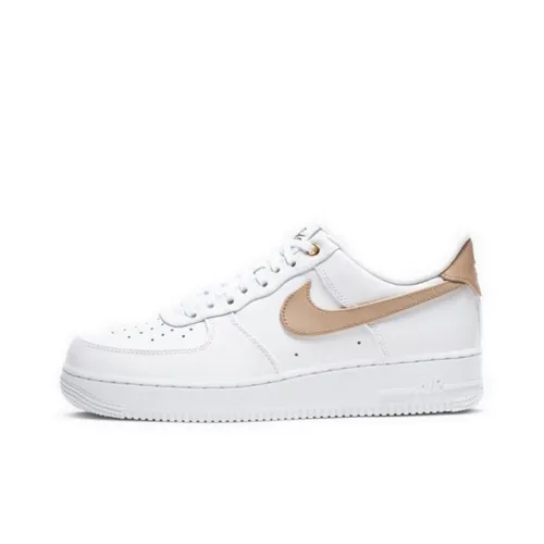 Nike Air Force 1 Белый Vachetta Коричневый Нелипкий Легкий Низкий Топ Скейтборд Кроссовки Мужские Белый