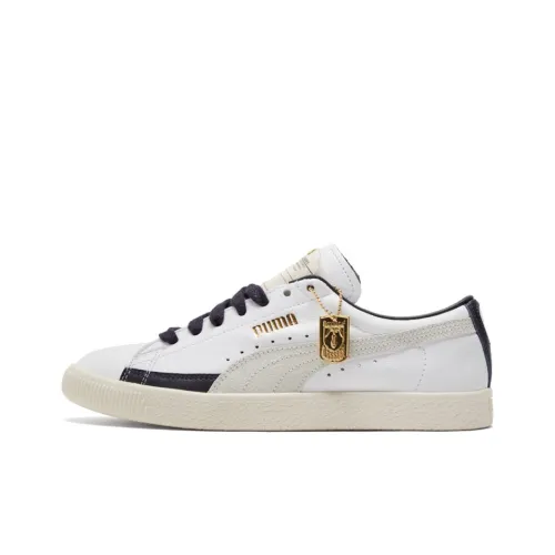 PUMA BASKET VTG Rdl Lb Low Топ Кроссовки для скейтбординга Унисекс Черный Белый