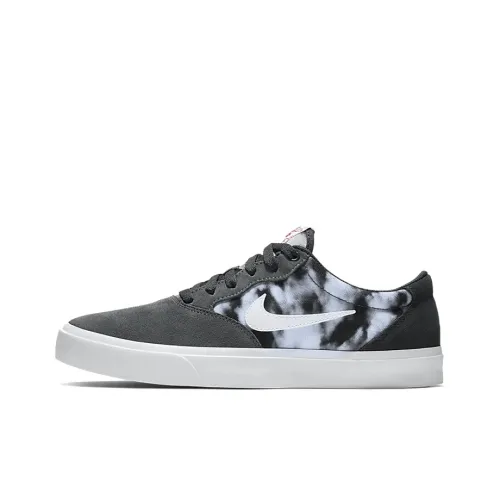 Nike SB Chron SLR Anti-Slip Lightweight Low-Top Скейтборд Кроссовки Unisex Темно-Серый Черный
