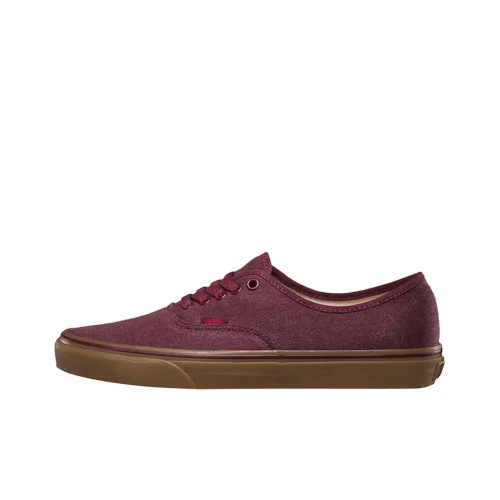 Vans Authentic Series Low Топ Скейтборд Кроссовки Унисекс Темно-красный
