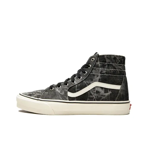 Vans SK8 High Скейтборд Кроссовки Унисекс Черный Серый