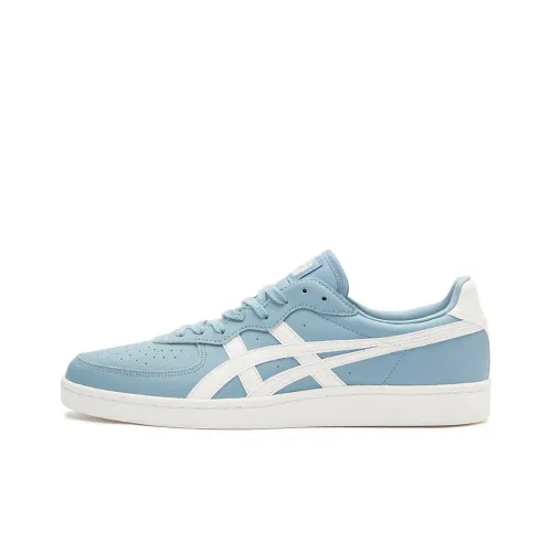 Onitsuka Tiger GSM Slip-Resistant Abrasion-Resistant Low-Top Skateboard Shoes Unisex Blue White Onitsuka Tiger GSM Slip-Resistant Abrasion-Resistant Низкие Кроссовки для Скейтбординга Унисекс Синий Белый
