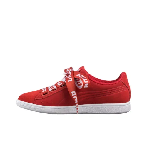 PUMA Vikky Ribbon Bold Low Top Скейтборд Кроссовки Женские Red