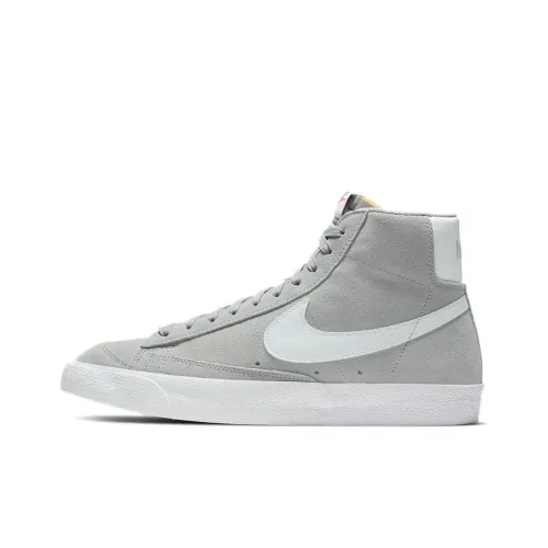 Nike Blazer 77 Замша Покрытие Противоскользящие MID Топ Скейтбординг Кроссовки Мужские Дымчато-Серый
