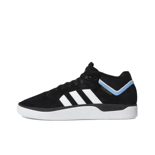 Adidas Originals Tyshawn Slip-Resistant Low Top Скейтборд Кроссовки Мужские Черные Синие