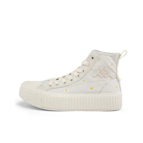 KAPPA BAIT Rig Покрытие Противоскользящие и Устойчивые к Износу Высокие Кроссовки для Скейтбординга Женские Лунно-серый