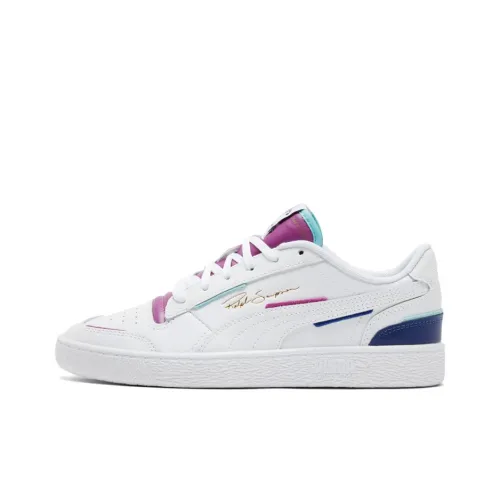 PUMA Ralph Sampson Lo Джокер Low Топ Скейтборд Кроссовки Унисекс Белый Фиолетовый Синий