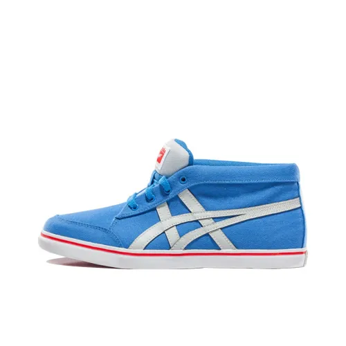 Onitsuka Tiger Renshi Cv Быстросохнущий и Устойчивый к Износу MID Топ Скейтборд Кроссовки Унисекс Синий