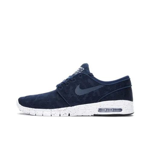 Nike SB Stefan Janoski Max Midnight Blue Low Top Скейтборд Кроссовки Мужские Blue