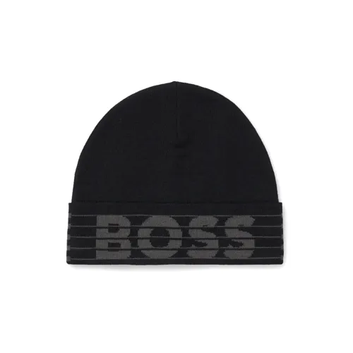 HUGO BOSS Шапки-бини Черный Унисекс
