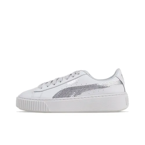 FENTY BEAUTY X PUMA BASKET PLATFORM Low Топ Скейтборд Кроссовки Женские Серый