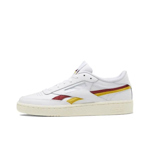 Reebok Club C Series Revenge Low Топ Кроссовки для скейтбординга Женские Белые Красные