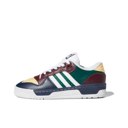 Adidas Originals Rivalry Slip Resistant Низкие Кроссовки для скейтбординга Женские Зеленый Коричневый Синий