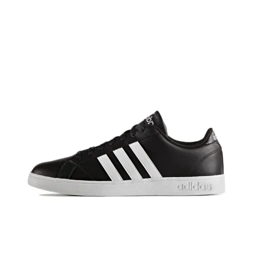 Adidas Neo ADVANTAGE Baseline Покрытие Slip-Resistant Низкий Топ Скейтборд Кроссовки Мужские Черно-Белые
