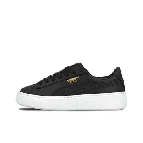 PUMA Платформа Низкие Кроссовки для скейтбординга Унисекс Черный Золотой