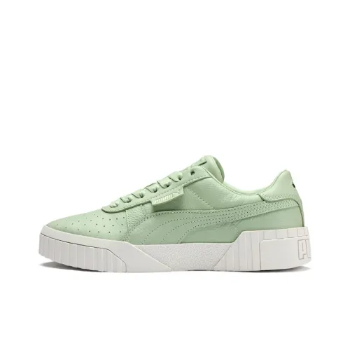 PUMA Cali Series EMBOSS Low Топ Кроссовки для скейтбординга Женские Авокадо-зеленый