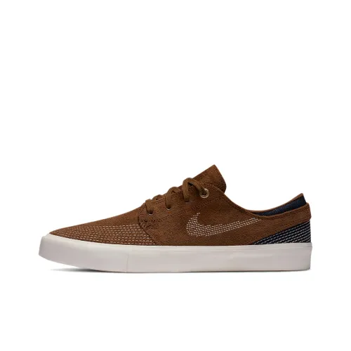 Nike SB Stefan Janoski 'Sashiko' Low Топ Скейтборд Кроссовки Унисекс Коричневый Белый