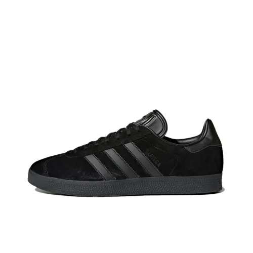 Adidas Originals Gazelle Abrasion Resistant Низкие Кроссовки для скейтбординга Унисекс Черные