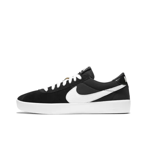Nike SB Bruin React Slip-Resistant Coating Low-Top Скейтборд Кроссовки Мужские Черно-Белые