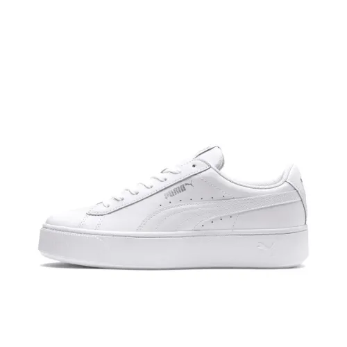 PUMA Vikky Stacked L Low Топ Кроссовки для скейтбординга Женские Белые