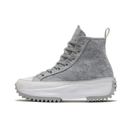 Converse Run Star Hike Slip-resistant Abrasion-resistant Lightweight High-top Skateboarding Shoes Unisex Gray Конверс Run Star Hike противоскользящие устойчивые к истиранию легкие высокие кеды для скейтбординга унисекс серые