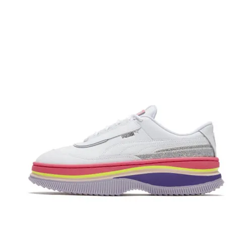 PUMA DEVA 90's POP Низкие Кроссовки для скейтбординга Женские Белые Розовые