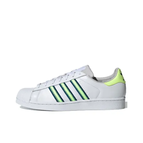 Adidas Originals Superstar Series Slip-Resistant Низкие Кроссовки для Скейтбординга Мужские Серый Белый Зеленый