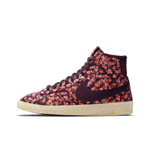 Nike Blazer Нескользящий Легкий MID Топ Скейтборд Кроссовки GS Красный Коричневый