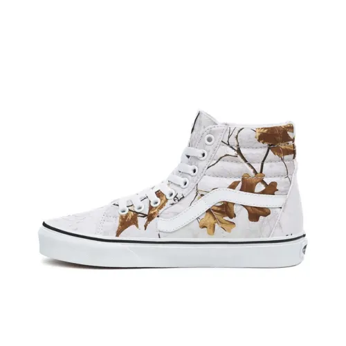 REALTREE совместный бренд Xtra x VANS SK8 High Топ Скейтборд Кроссовки Унисекс Чисто белый