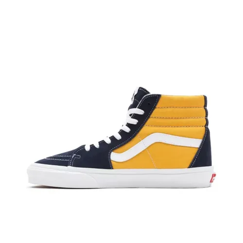 VANS SK8 High Топ Скейтборд Кроссовки Унисекс Черный Желтый