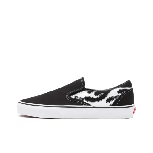 Vans Slip On Series Low Топ Скейтборд Кроссовки Унисекс Черный Белый
