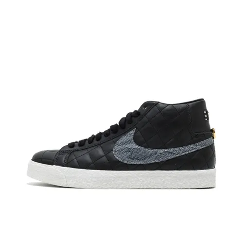 Supreme x Nike Blazer NYC Черный 2006 Нескользящий Легкий MID Скейтборд Кроссовки Мужской Черный