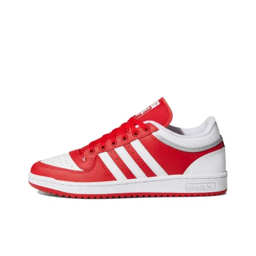 Adidas Originals Top Ten Устойчивые к истиранию низкие кеды для скейтбординга Мужские Красные Белые