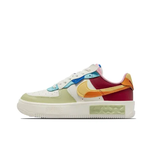 Nike Air FORCE 1 'Fontanka' Slip-resistant Abrasion-resistant Low Top Skateboard Shoes Women's Sunset Gold Найк Эйр ФОРС 1 'Fontanka' Противоскользящие Износостойкие Низкие Кеды для Скейтбординга Женские Закат Золото