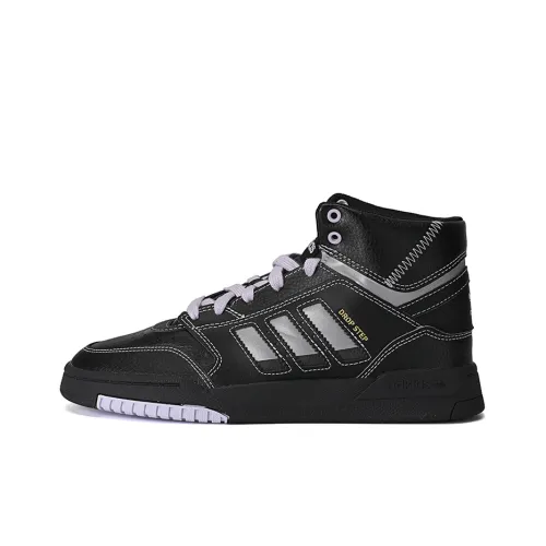 Adidas Originals Drop Step Slip-Resistant Abrasion-Resistant High Top Skateboard Shoes Women's Black Adidas Originals Drop Step Slip-Resistant Abrasion-Resistant Высокие Кроссовки для Скейтбординга Женские Черные
