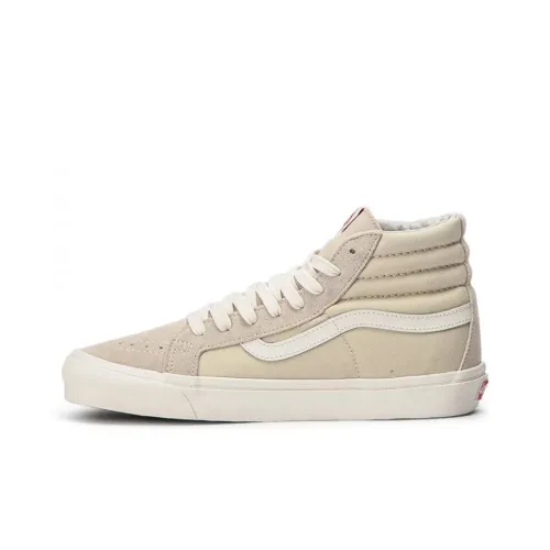 VANS SK8 OG LX Высокие Кроссовки для скейтбординга Унисекс Экрю